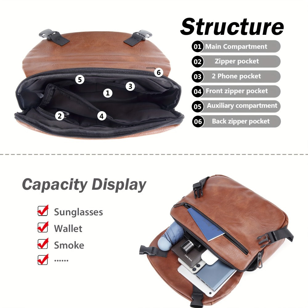 Men's Crossbody Bag – Large Capacity, for Work & Everyday Use – detail view 5