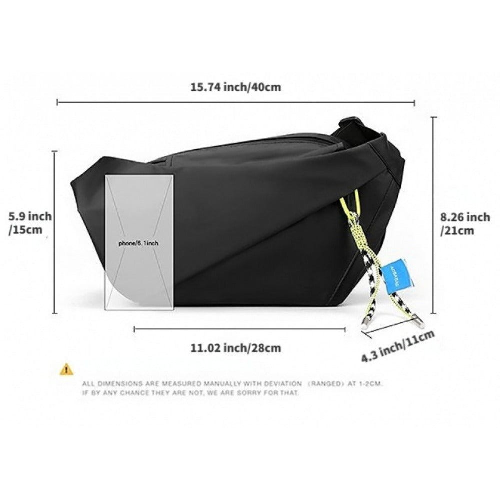 Men's Crossbody Bag – Nylon, Large Capacity, for Everyday Use – detail view 6