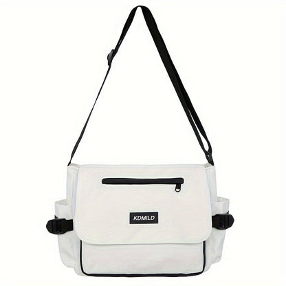 Men's Crossbody Bag – Polyester, Large Capacity, for Travel & Work – front view - product view 18