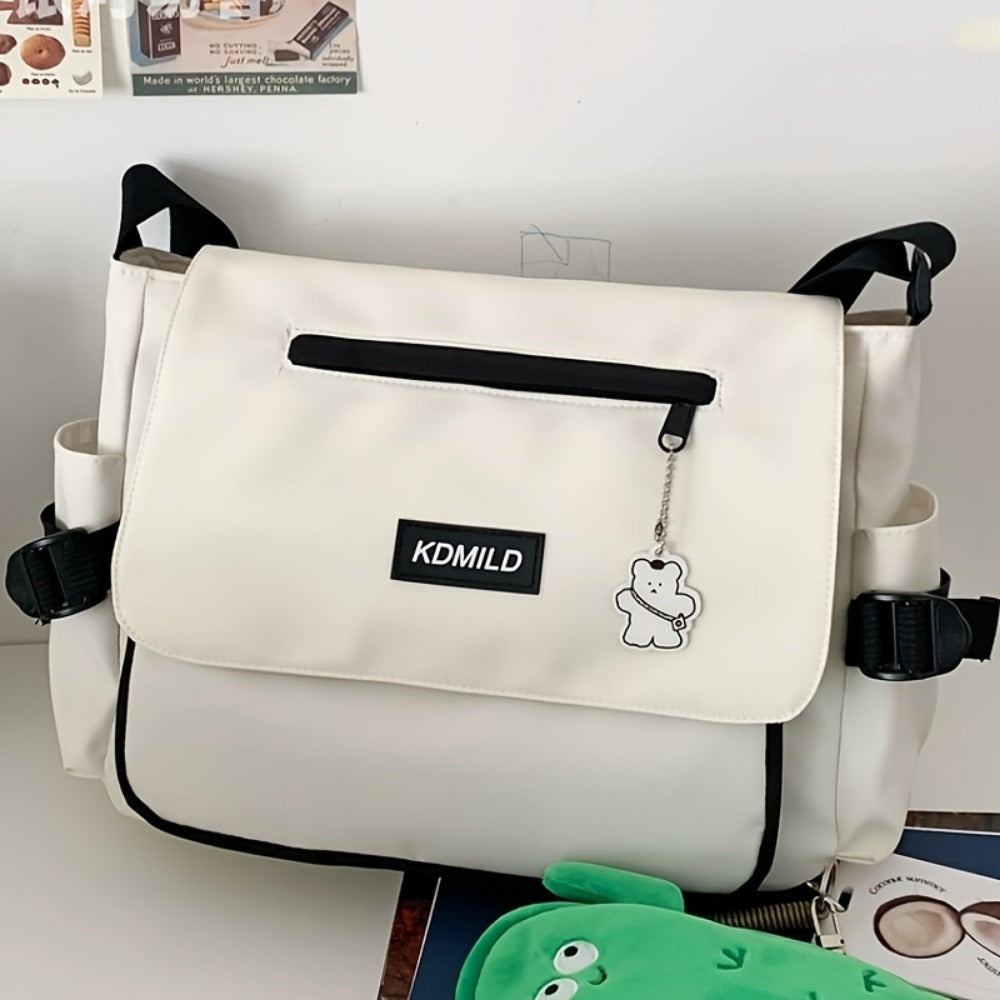 Men's Crossbody Bag – Polyester, Large Capacity, for Travel & Work – detail view 14