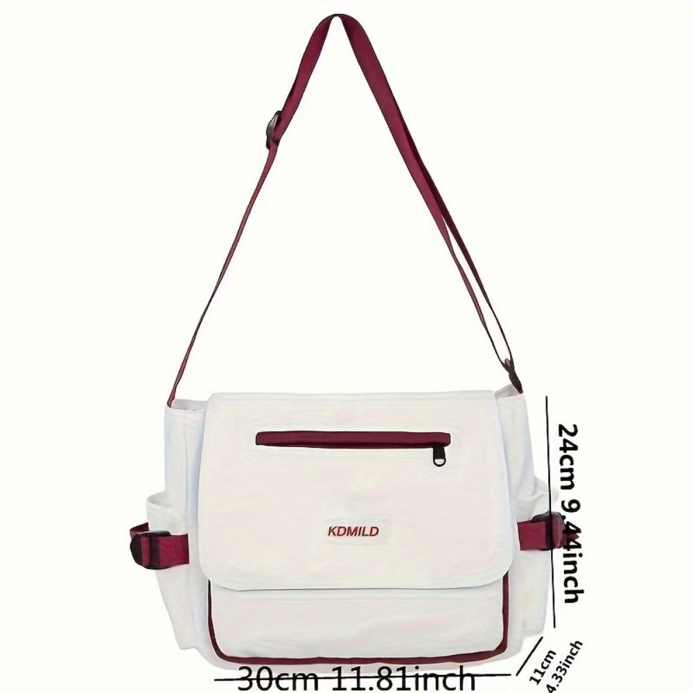 Men's Crossbody Bag – Polyester, Large Capacity, for Travel & Work – detail view 4