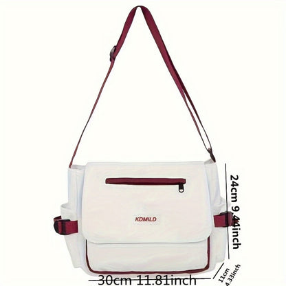 Men's Crossbody Bag – Polyester, Large Capacity, for Travel & Work – detail view 4