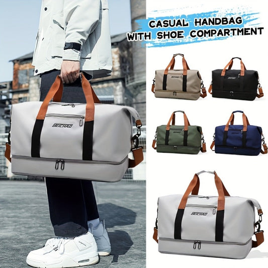 Men's Crossbody Bag – for Travel & Everyday Use, Spacious Gym Fitness Short Trips – front view