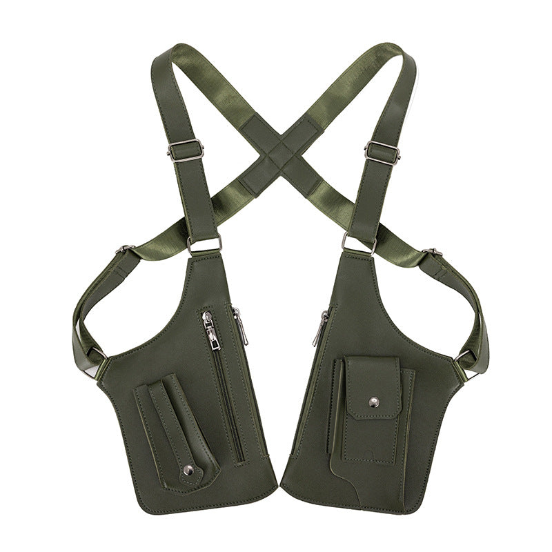 Men's Crossbody Bag – for Travel & Work, Armpit Vintage Underarm Messenger Pack – alternate view
