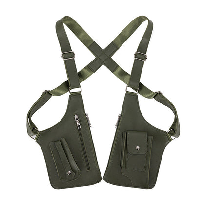 Men's Crossbody Bag – for Travel & Work, Armpit Vintage Underarm Messenger Pack – alternate view