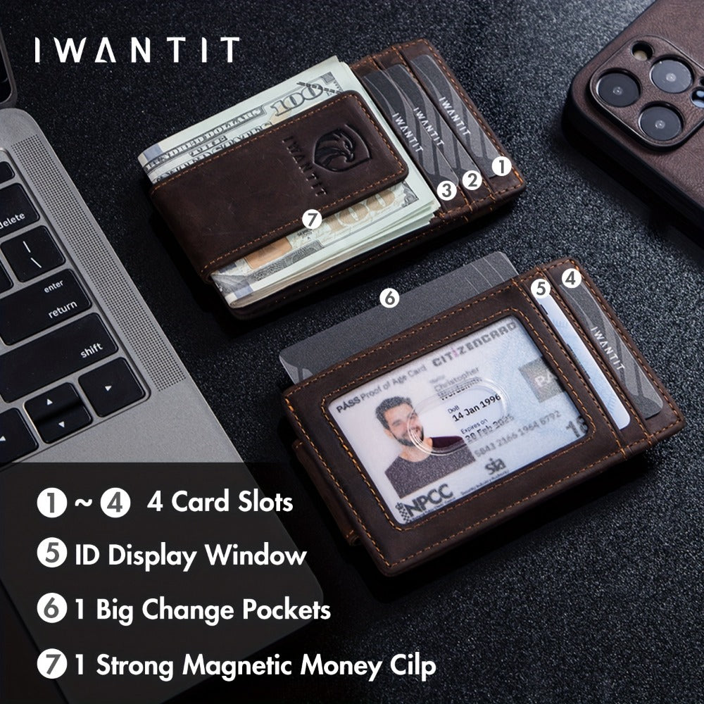 Men's Wallet – Genuine Leather, RFID Blocking – detail view 6