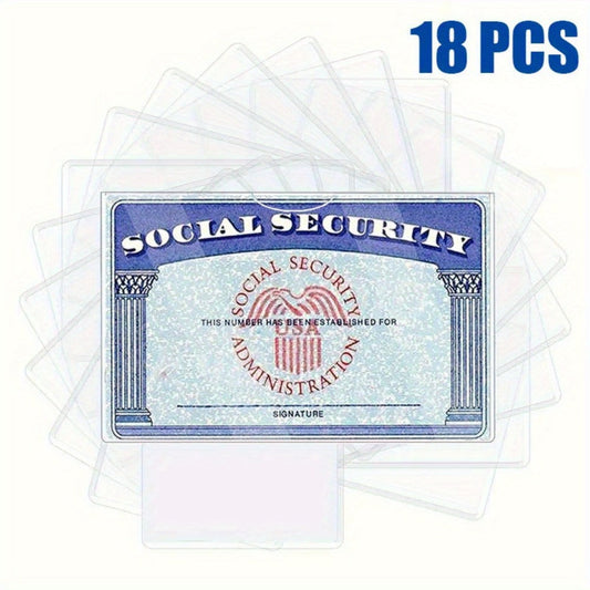 Men's Wallet – 18 Pack, PVC, Clear, Waterproof – front view