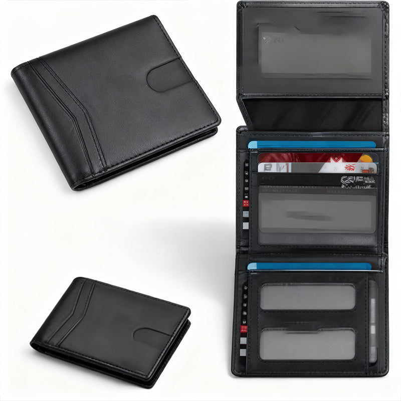 Men's Wallet – 2in, Genuine Leather, RFID Blocking, Anti-Theft – detail view 11