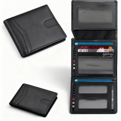 Men's Wallet – 2in, Genuine Leather, RFID Blocking, Anti-Theft – detail view 11