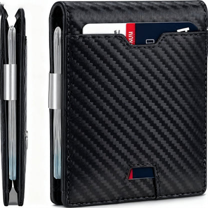 Men's Wallet – 2in, Genuine Leather, RFID Blocking, Anti-Theft – detail view 12