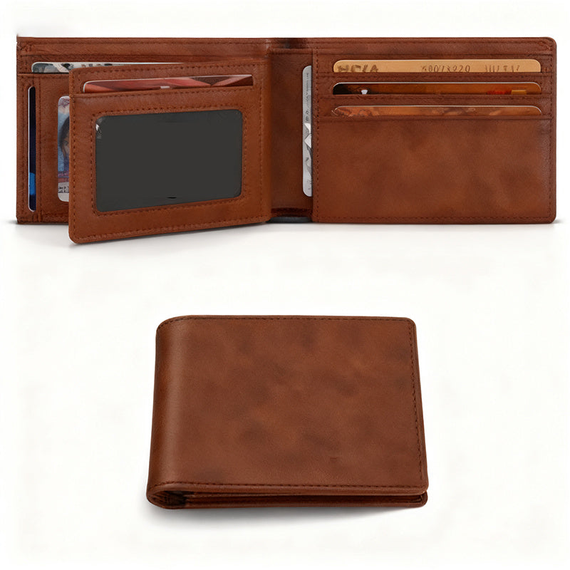 Men's Wallet – 2in, Genuine Leather, RFID Blocking, Anti-Theft – detail view 2