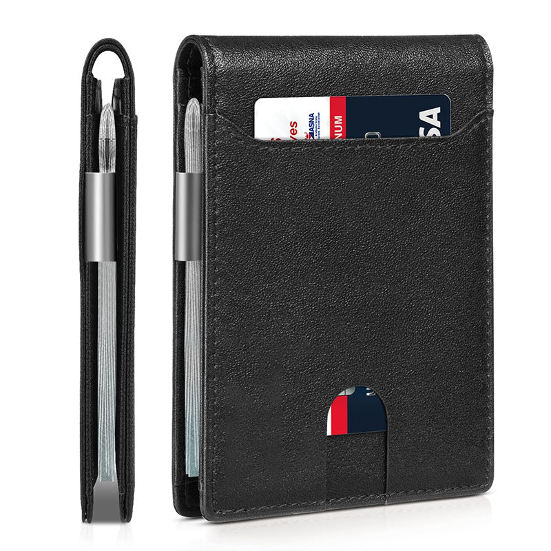 Men's Wallet – 2in, Genuine Leather, RFID Blocking, Anti-Theft – detail view 6