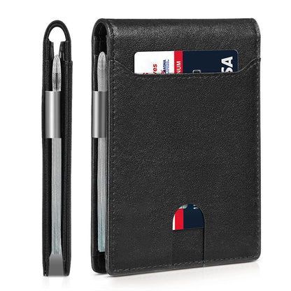 Men's Wallet – 2in, Genuine Leather, RFID Blocking, Anti-Theft – detail view 6