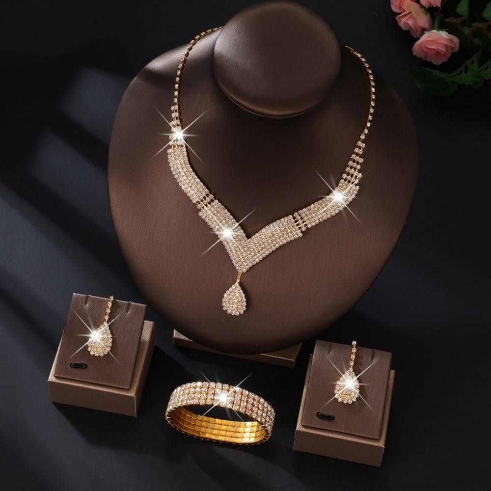 Men's Wallet – 4pcs, Diamond Striped Evening Set 4pcs – detail view 8