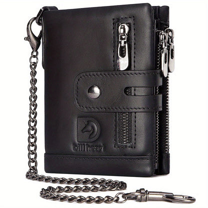 Men's Wallet – Anti-Theft, Double Zipper Coin Pocket Card – detail view 15