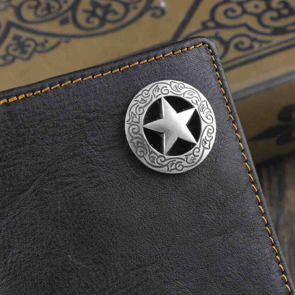 Men's Wallet – Concho Rock Star Cowhide Leather – detail view 9