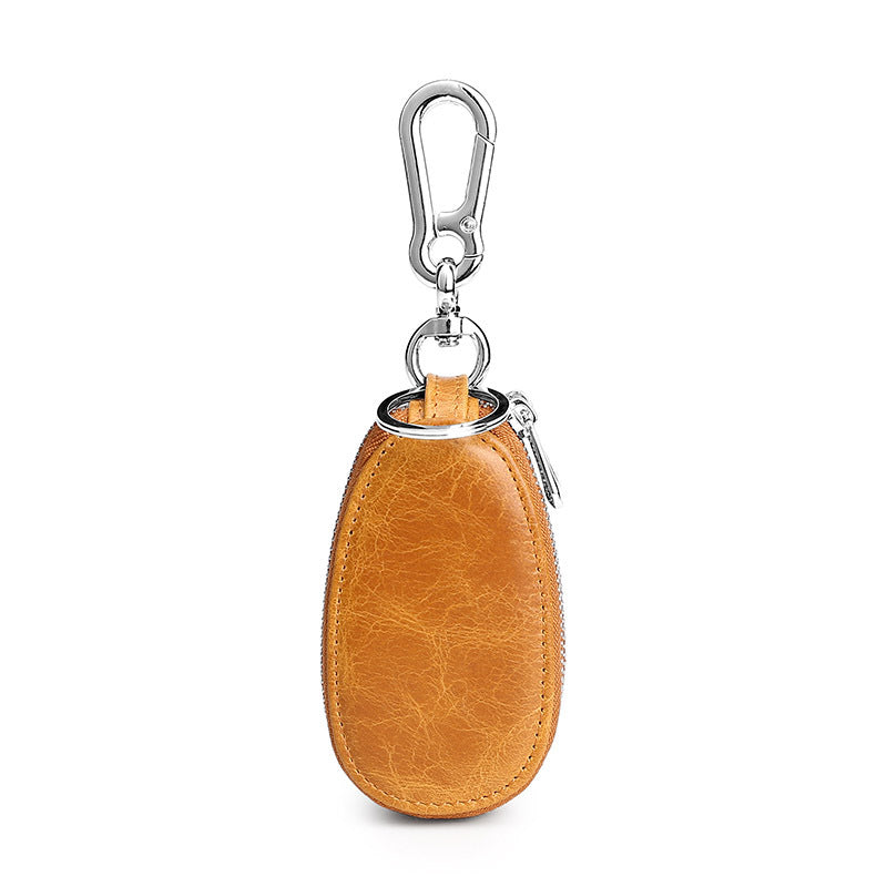 Men's Wallet – for Everyday Use, Car Key Fob Holder Leather – front view - product view 31