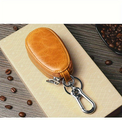 Men's Wallet – for Everyday Use, Car Key Fob Holder Leather – detail view 11