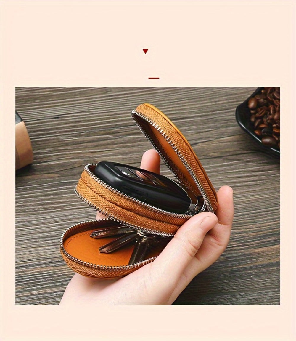 Men's Wallet – for Everyday Use, Car Key Fob Holder Leather – detail view 13