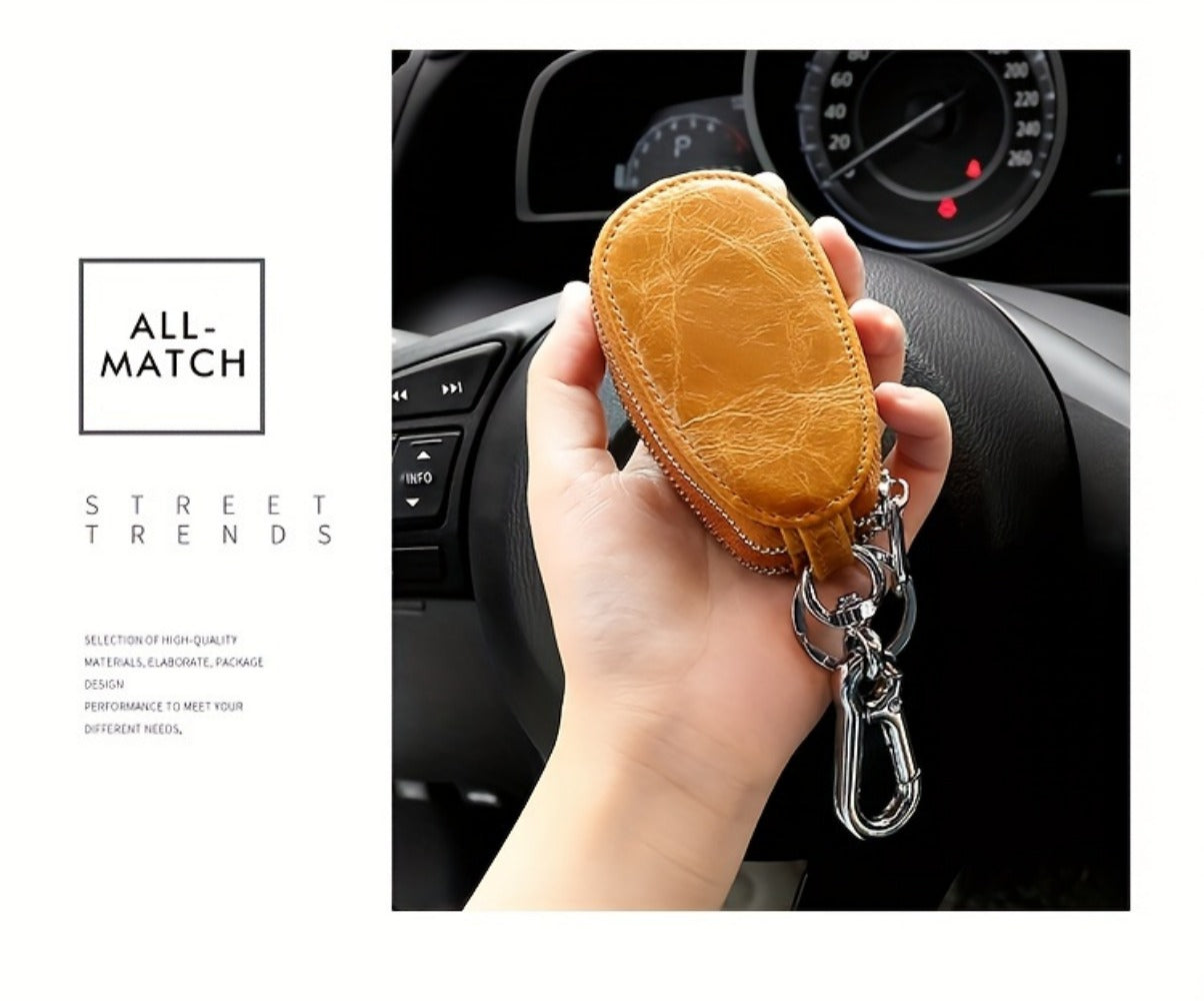 Men's Wallet – for Everyday Use, Car Key Fob Holder Leather – detail view 24