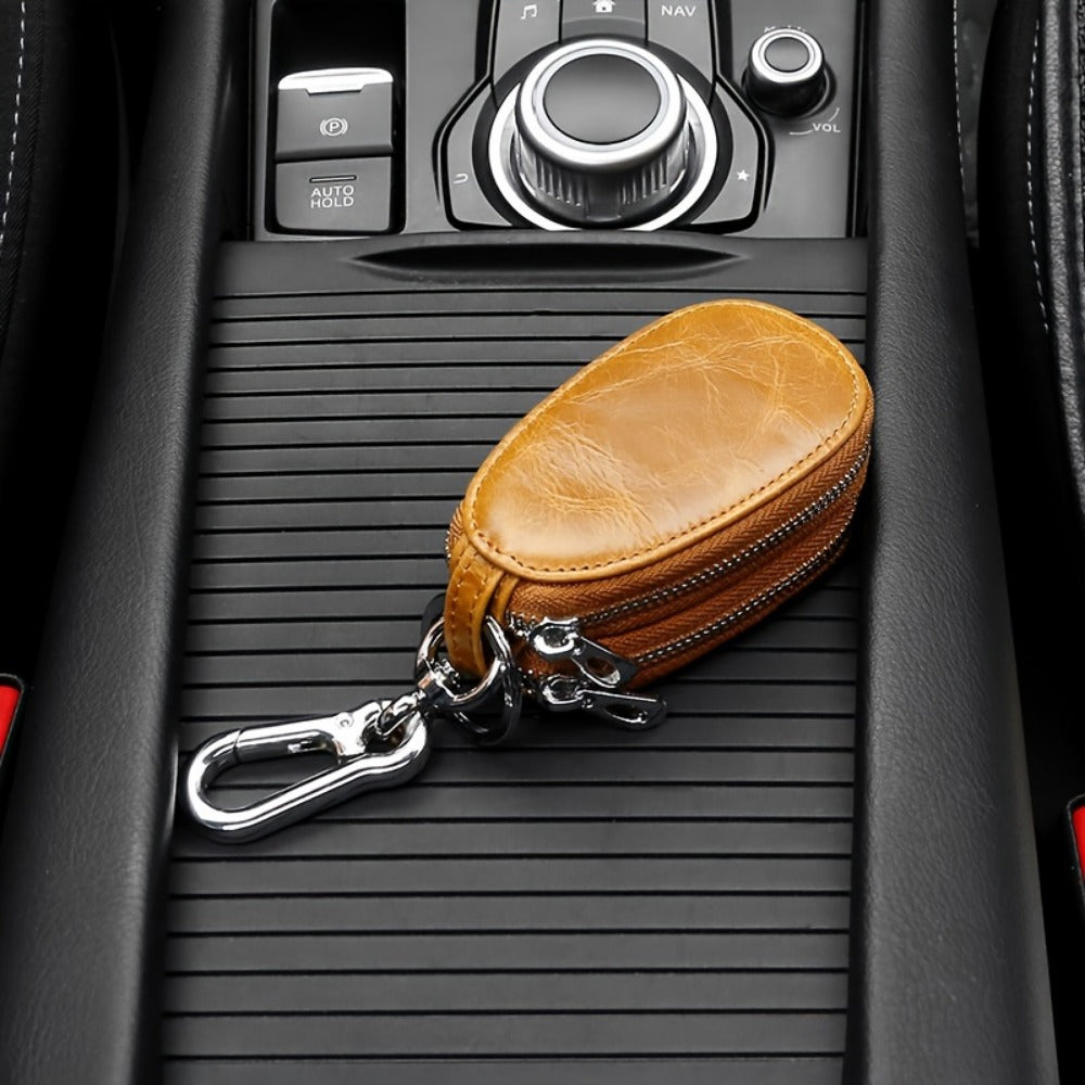 Men's Wallet – for Everyday Use, Car Key Fob Holder Leather – detail view 25