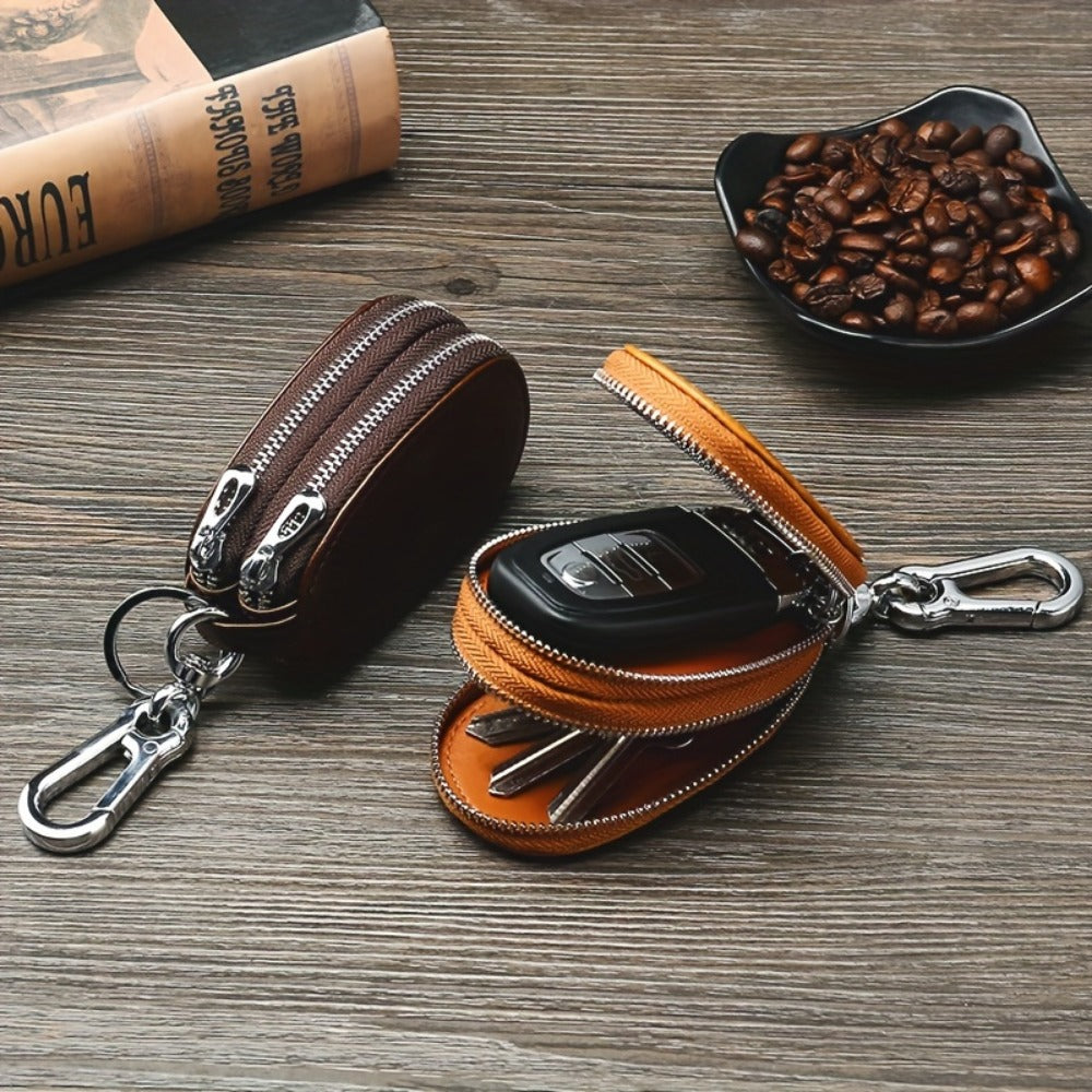Men's Wallet – for Everyday Use, Car Key Fob Holder Leather – detail view 5