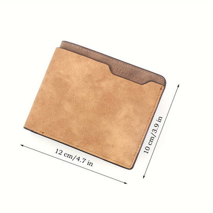 Men's Wallet – for Everyday Use, Deer Pattern Laser Engraved Slim – alternate view