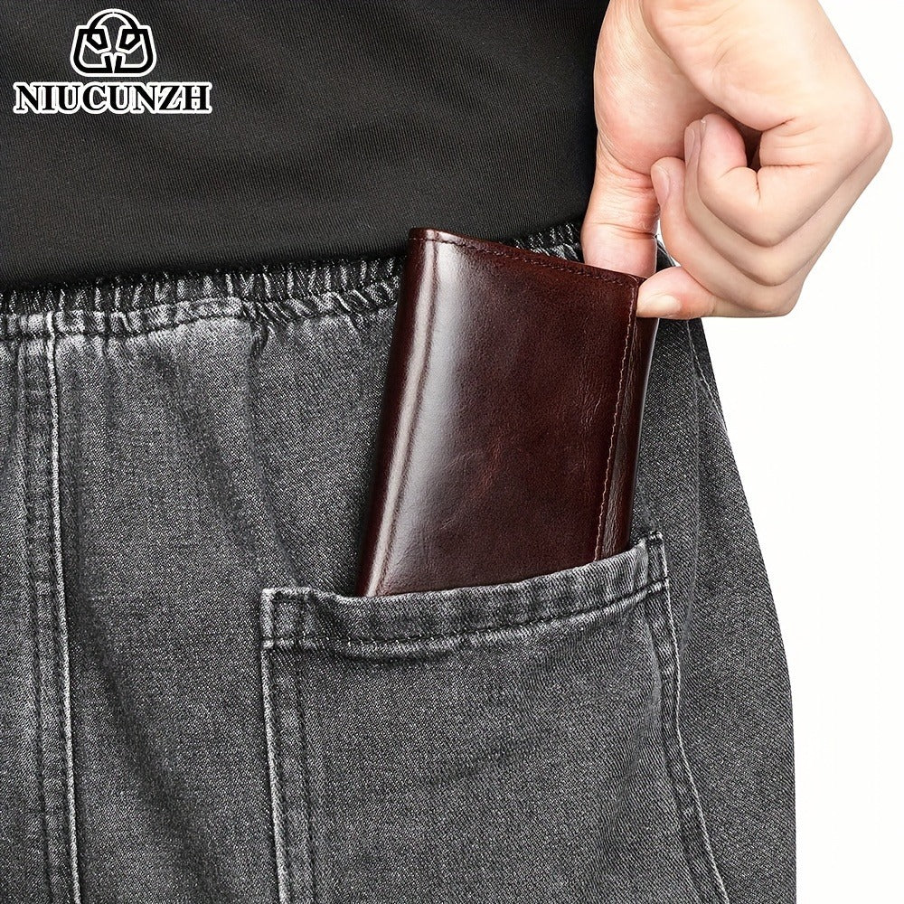 Men's Wallet – Genuine Leather, Anti-Theft – detail view 9