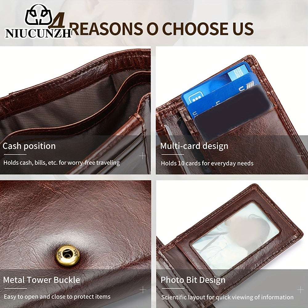 Men's Wallet – Genuine Leather, Anti-Theft – detail view 12