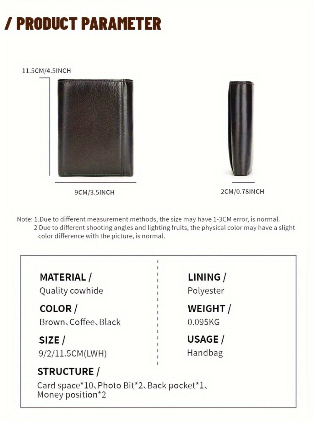 Men's Wallet – Genuine Leather, Anti-Theft – detail view 15