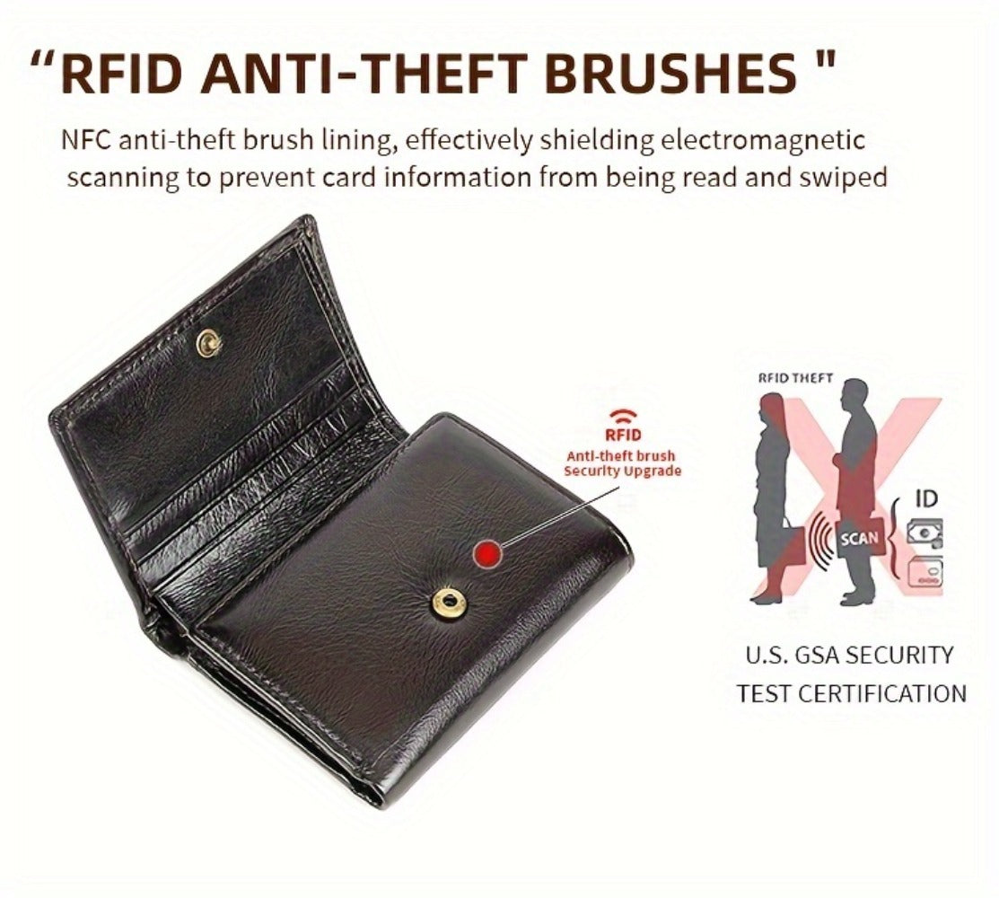 Men's Wallet – Genuine Leather, Anti-Theft – detail view 16
