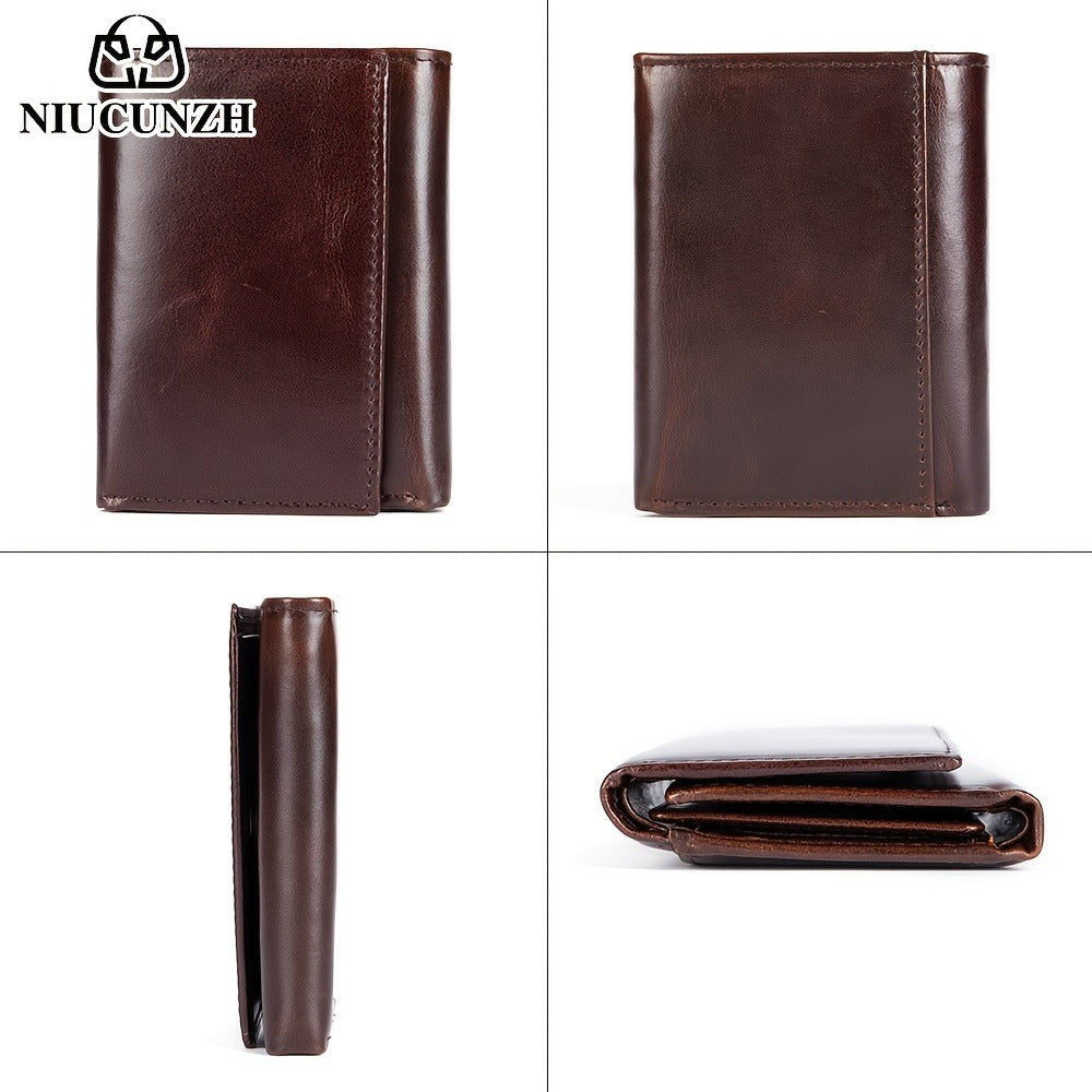 Men's Wallet – Genuine Leather, Anti-Theft – detail view 3