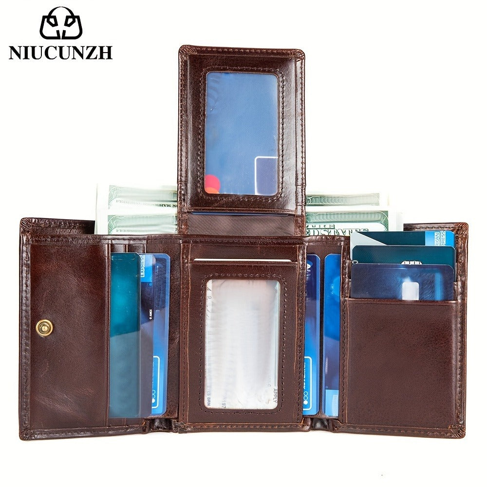 Men's Wallet – Genuine Leather, Anti-Theft – detail view 7
