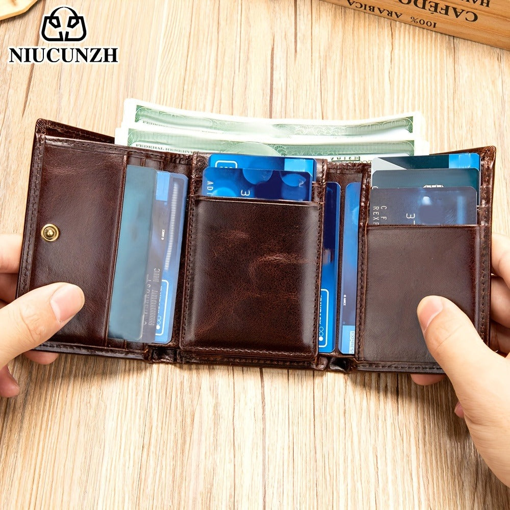 Men's Wallet – Genuine Leather, Anti-Theft – detail view 8
