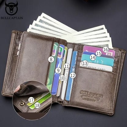 Men's Wallet – Genuine Leather, Large Capacity – detail view 6