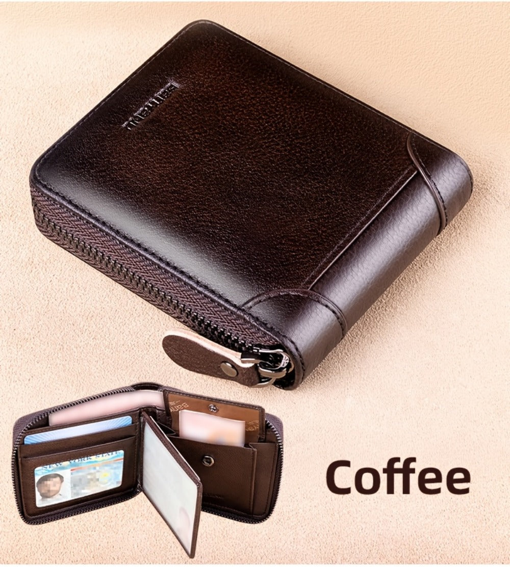 Men's Wallet – Genuine Leather, Large Capacity, RFID Blocking – detail view 23