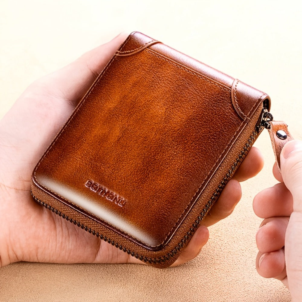 Men's Wallet – Genuine Leather, Large Capacity, RFID Blocking – detail view 9