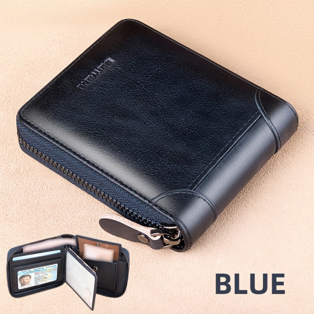 Men's Wallet – Genuine Leather, Large Capacity, RFID Blocking – detail view 10