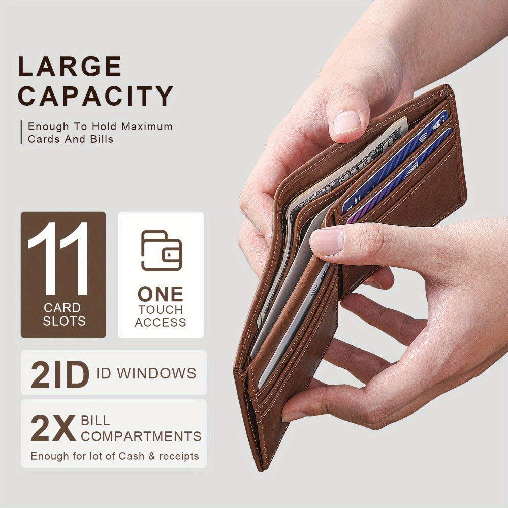 Men's Wallet – Genuine Leather, Large Capacity – detail view 9