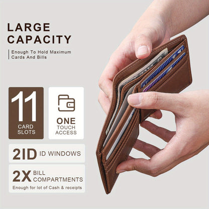 Men's Wallet – Genuine Leather, Large Capacity – detail view 9