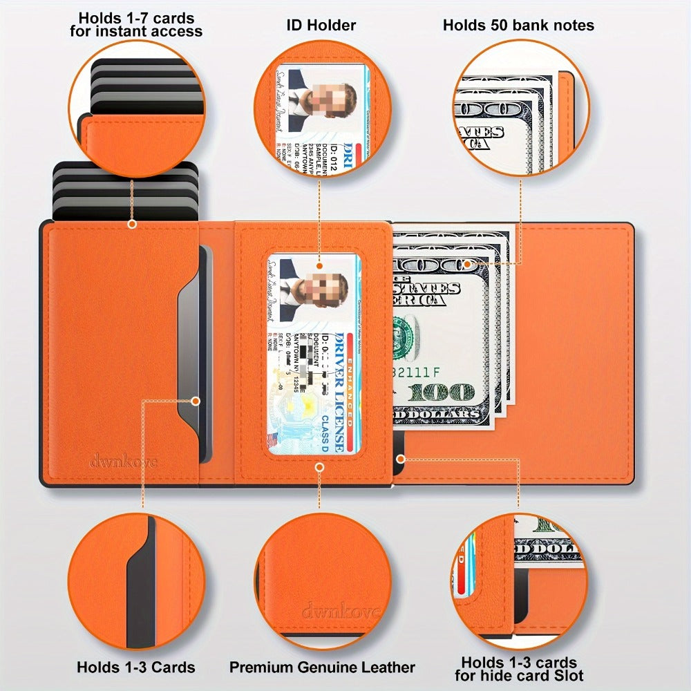 Men's Wallet – Genuine Leather, RFID Blocking – detail view 9