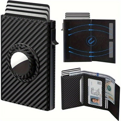 Men's Wallet – Genuine Leather, RFID Blocking – front view