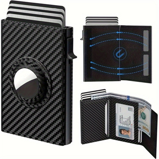 Men's Wallet – Genuine Leather, RFID Blocking – front view