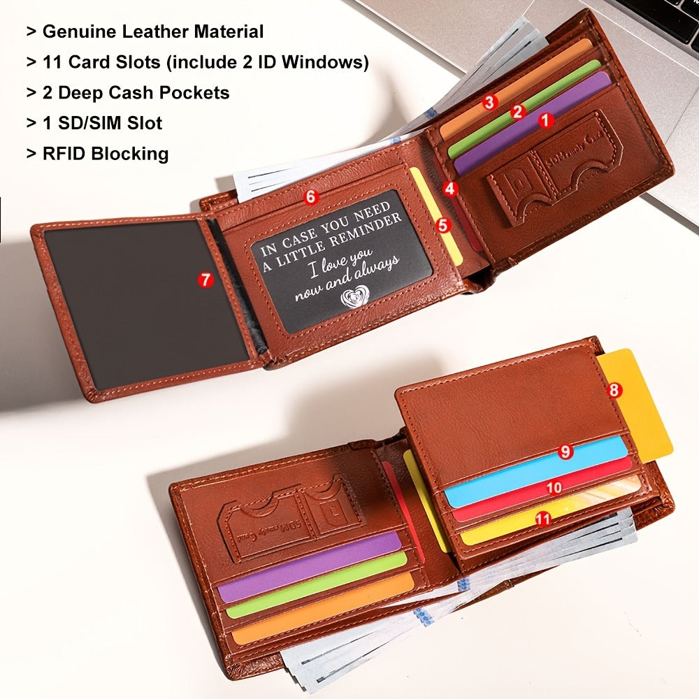 Men's Wallet – Genuine Leather, RFID Blocking – detail view 5