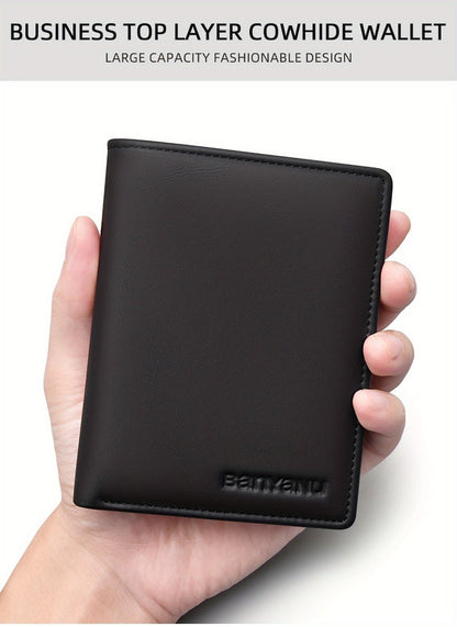 Men's Wallet – Genuine Leather, RFID Blocking, Anti-Theft, Compact – detail view 11