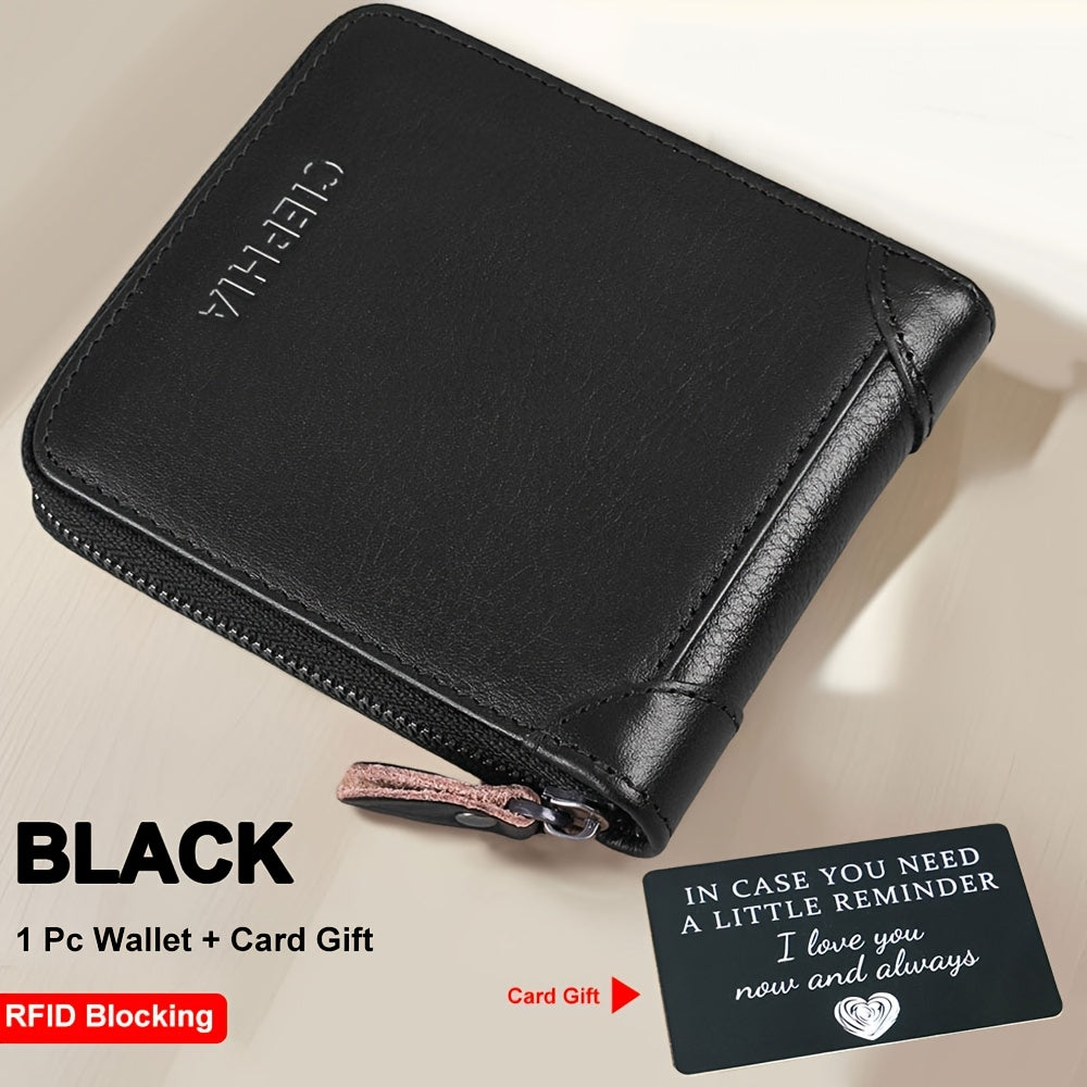 Men's Wallet – Genuine Leather, RFID Blocking, Large Capacity – detail view 24