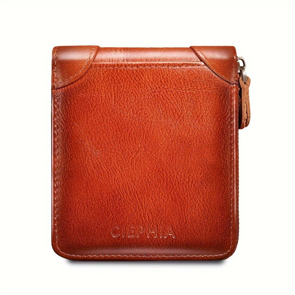Men's Wallet – Genuine Leather, RFID Blocking, Large Capacity – detail view 9