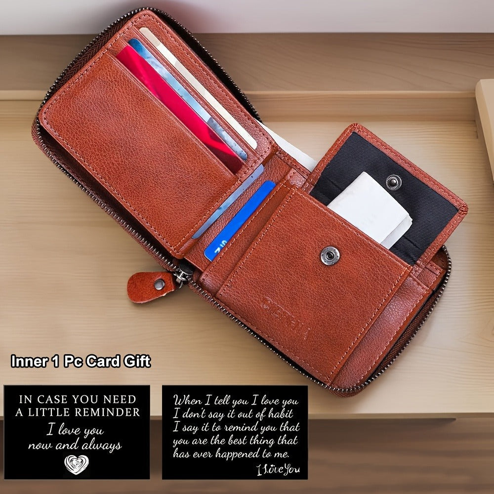 Men's Wallet – Genuine Leather, RFID Blocking, Large Capacity – detail view 11