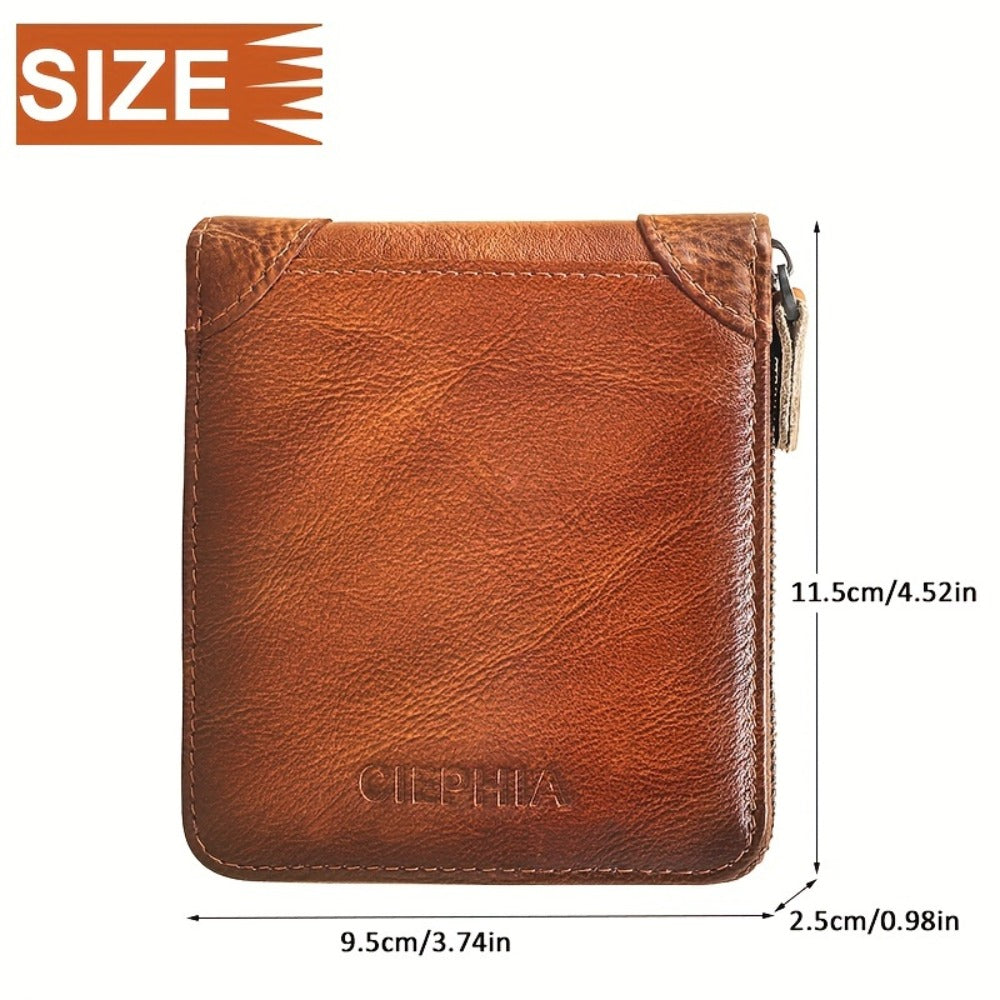 Men's Wallet – Genuine Leather, RFID Blocking, Large Capacity – detail view 15