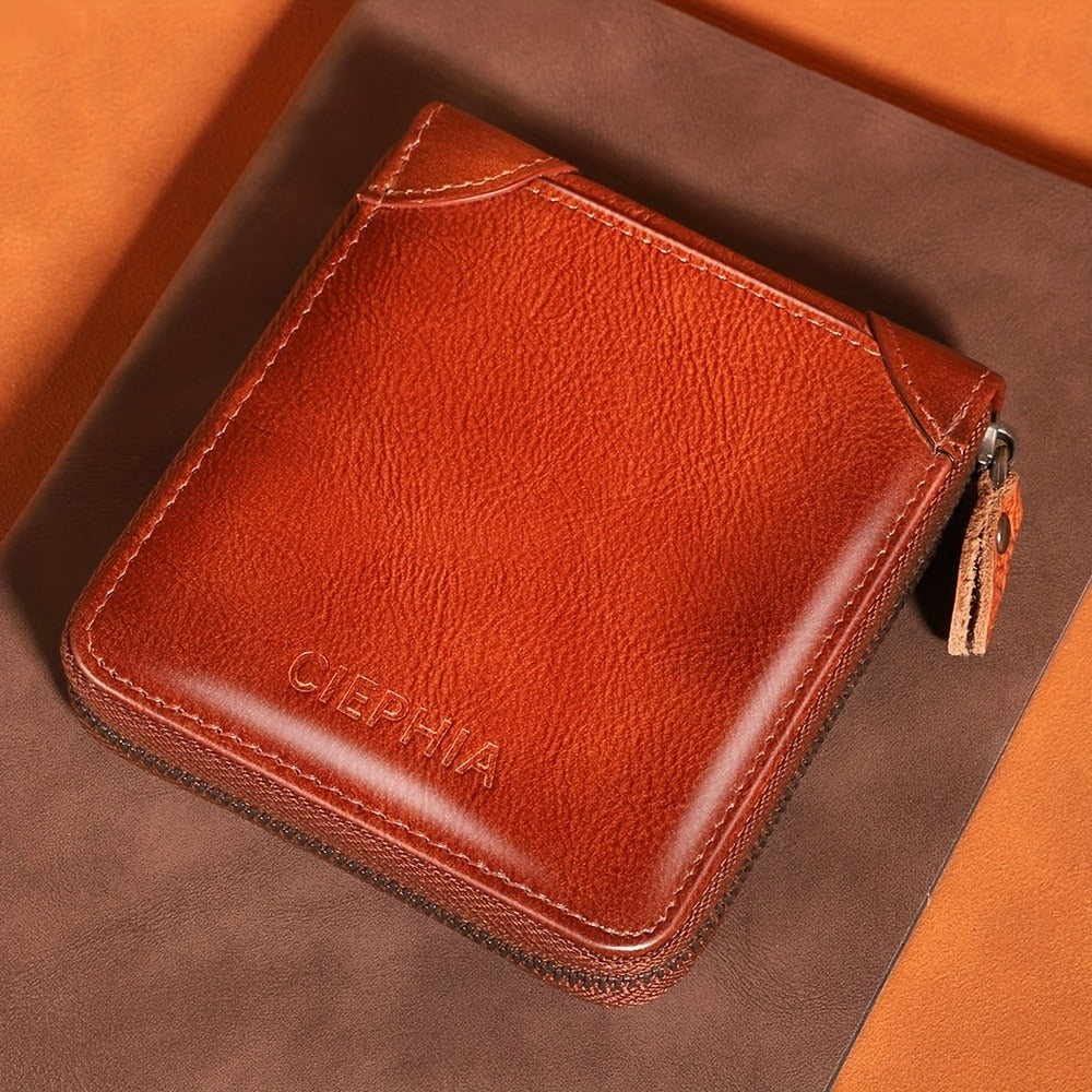 Men's Wallet – Genuine Leather, RFID Blocking, Large Capacity – detail view 5